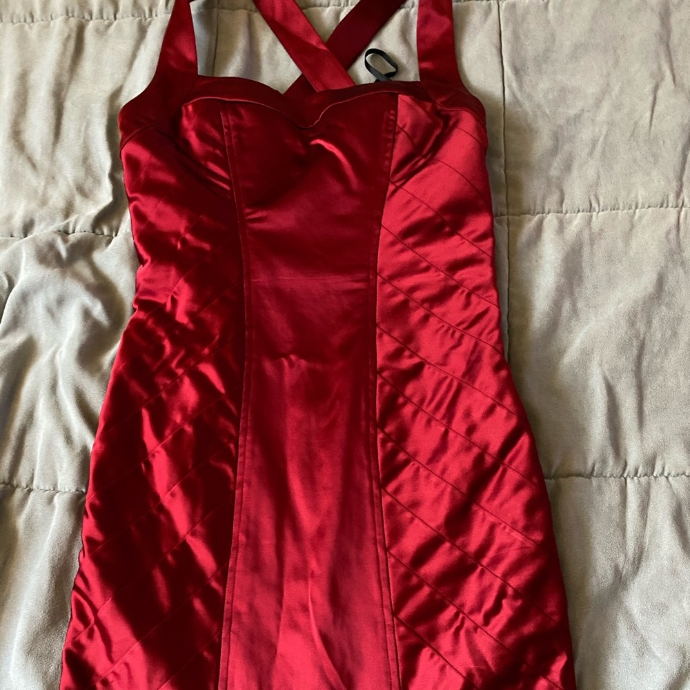 Red Bebe dress